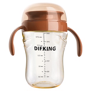 宝宝学饮杯婴儿PPSU嘬口杯一岁儿童防呛水杯喝奶杯吸管杯敞口杯