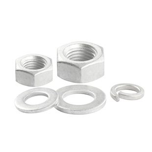 达克罗六角螺母 平垫片弹垫M3M5M6M8M14M16M20螺帽平垫圈弹性垫圈