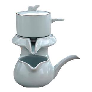 懒人自动茶壶配件防烫石磨陶瓷功夫茶具套装旋转出水冲泡茶神器
