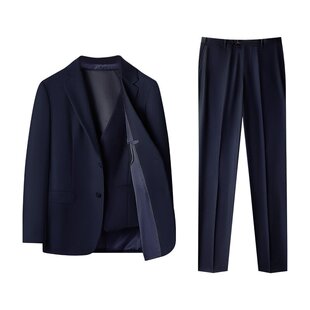 罗蒙男士西服套装2026春夏新款商务职业西装伴郎服新郎结婚礼服NX