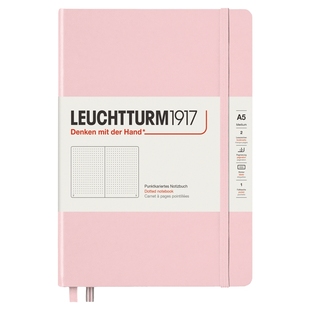 LEUCHTTURM1917德国灯塔经典A5硬皮马卡龙系列软皮笔记本手账本商务横线空白办公学习记事本【可定制印名字】