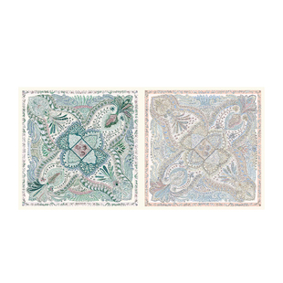 【专柜同款】上海故事2025新款羊毛真丝印花中方巾礼盒送长辈礼盒