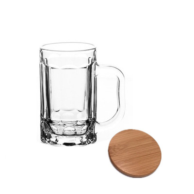 简约风玻璃耐热泡茶马克杯带盖