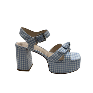 2026春夏季新款60580329玛丽珍方头露趾防水台蝴蝶结粗高跟女凉鞋