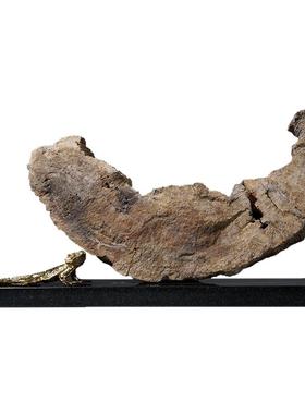 木化石摆件客厅玄关电视柜软装饰