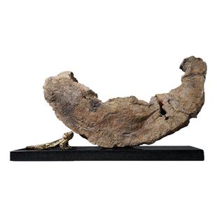 木化石摆件客厅玄关电视柜软装饰品创意家居别墅桌面摆设新中式