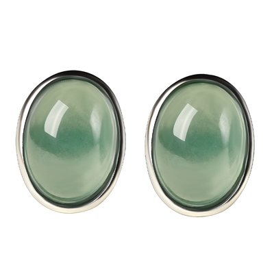 宫里上新蓝岫翡翠耳钉