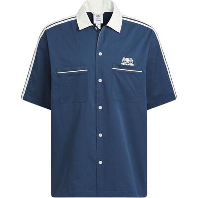 滔搏adidas阿迪达斯三叶草男子U BOWLING运动休闲短袖衬衫KG6689