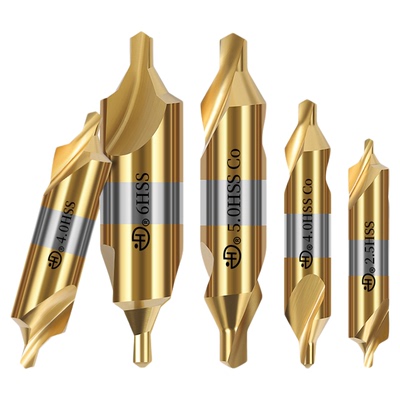 高性能M35含钴镀钛A型B型中心钻