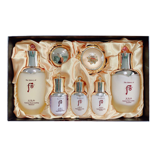 whoo后现货韩国天气丹套盒 三件套护理套装 紧致水乳礼盒