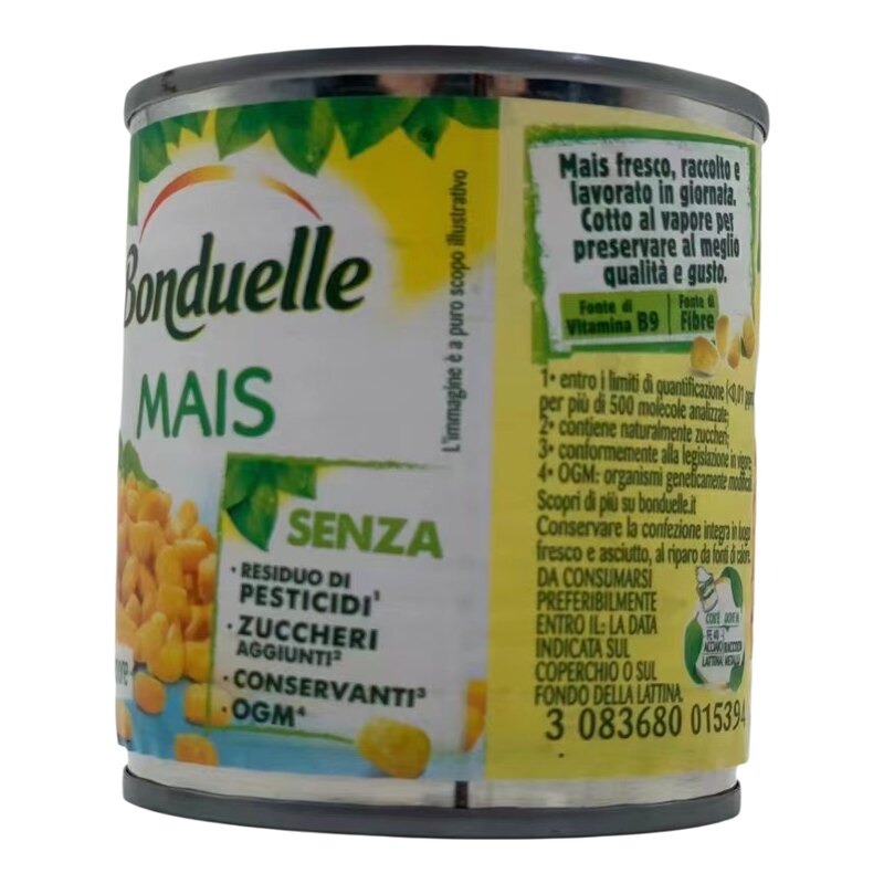 意大利Bonduelle玉米粒即食无糖