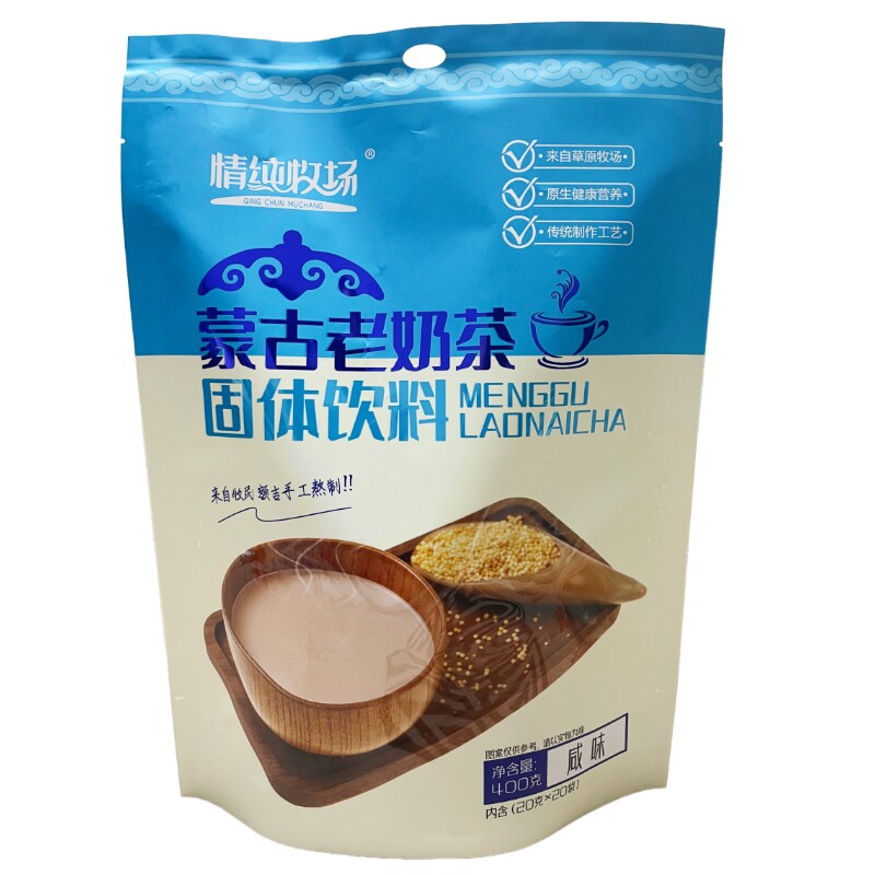 情纯牧场蒙古老奶茶400克咸味