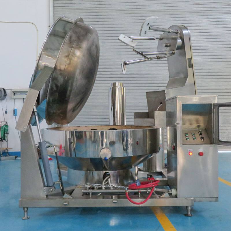 全自动行星搅拌炒锅 燃气加热多爪炒料机  刮边刮壁酱料翻炒锅