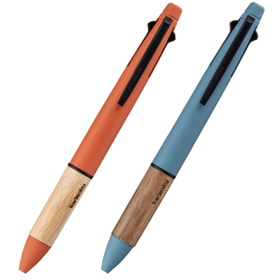 【春节300-60】日本三菱Jetstream多功能笔木握柄karimoku中油笔