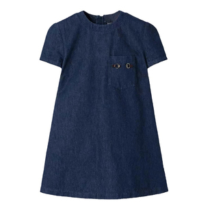 TXW明星同款超柔温柔风气质牛仔连衣裙简约百搭高级感遮肉休闲裙