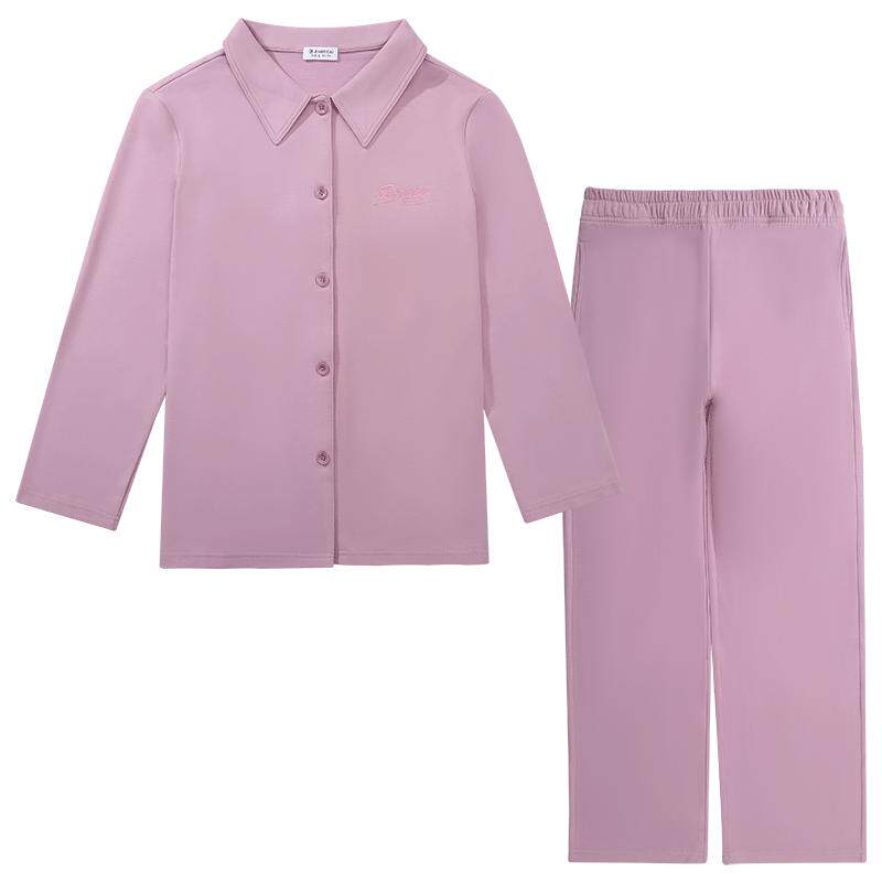真彩双面绒秋冬男女家居服套装