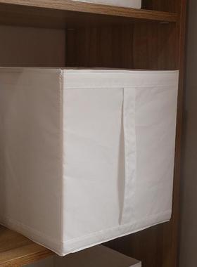 可水洗PP板牛津布白色大号收纳盒无盖衣物整理箱棉被收纳箱布艺