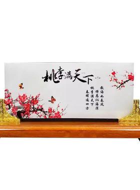 送老师的礼物毕业纪念品摆件天然玉石定制办公室桌面高档玉石礼品