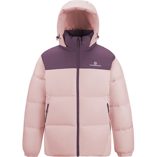 黄山联名骆驼羽绒服男女25年新款加厚保暖外套鸭绒连帽户外面包服