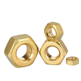 铜六角螺母螺帽铜螺丝帽内径孔径M2M2.5M3M4M5M6M8M10M12M18M20MM