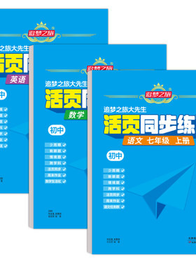 追梦活页同步练习七八九上下册