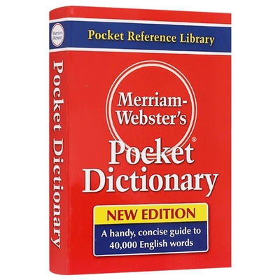 韦氏袖珍字词典 英文原版 Merriam-Webster's Pocket Dictionary 英文版进口英语学习工具书