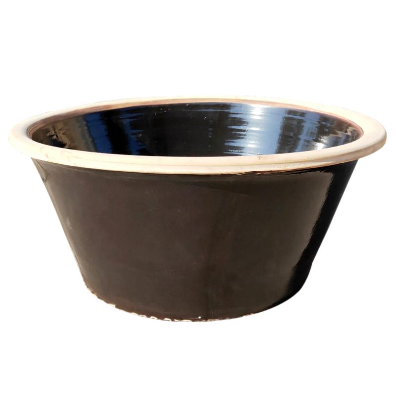 和面盆陶瓷老式瓷盆揉面盆家用發(fā)面盆商用大號(hào)盆加厚斗盆曬醬菜盆