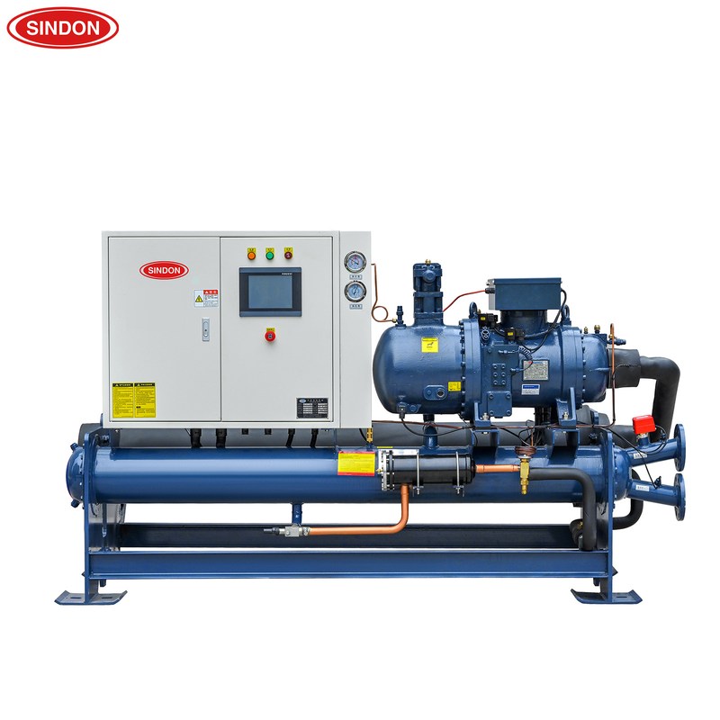 水冷双螺杆冷水机  大型螺杆式冰水机 工业循环冷水机组 定制厂家