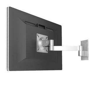 昊雄4K显示屏32寸铝合金支架可旋转折叠打孔固定工业显示器壁挂架