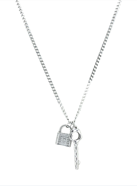 钛钢男女原创小众设计百搭项链