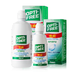 爱尔康透明隐形眼镜护理液傲滴355ml+傲滴120ml近视美瞳保湿杀菌