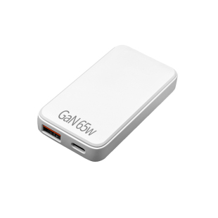 超薄65W氮化镓快充满不发烫适用于华为红米安卓苹果手机可折叠笔记本电脑PD扁平双口卡片饼干GaN充电器充电头