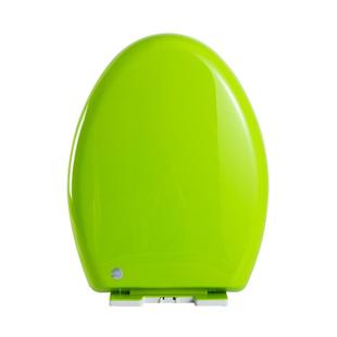 彩色马桶盖家用通用加厚老式红黄绿蓝V型马桶圈坐便盖配件厕所板