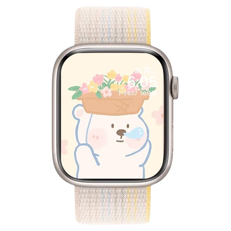 匠戴适用iWatch磁吸尼龙运动表带