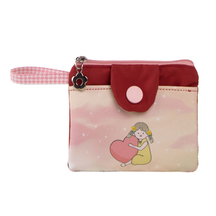 迷你小钱包女款可爱卡通学生零钱包包钥匙卡包布艺防水硬币收纳包