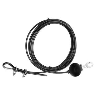 健身器材钢丝绳自制DIY家用高位下拉飞鸟龙门架配件PU包胶钢丝绳