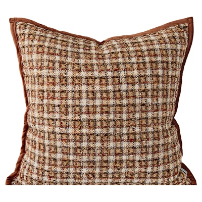 目野法式复古豹点皮草抱枕