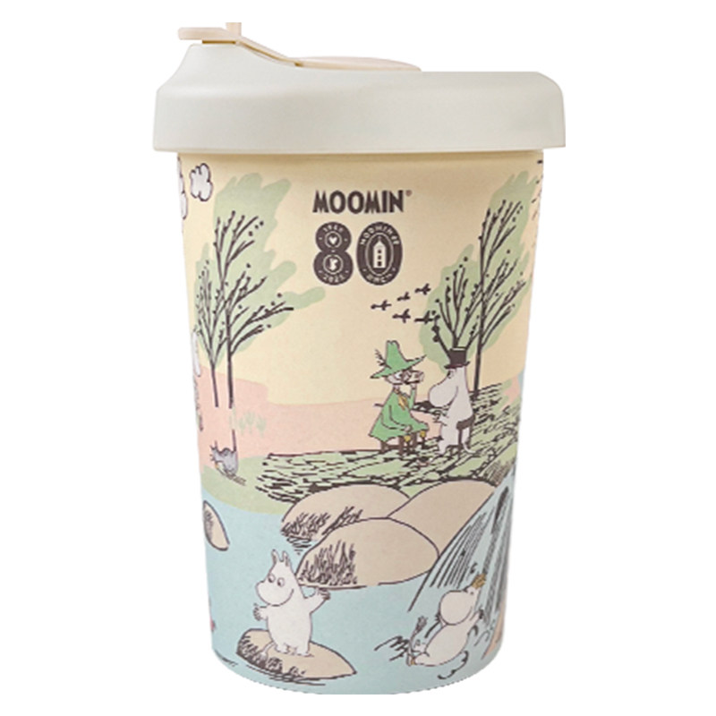 芬兰姆明moomin随手吸管杯咖啡水杯随行便携隔热户外随身杯子带盖