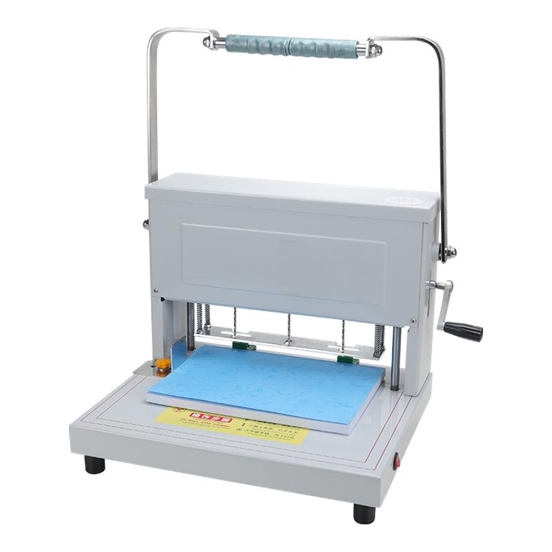 弘文DK-45电动打孔机三孔麻花钻打洞器笔记本人事卷宗档案装订机会计票据凭证打孔器文件冲孔机银行档案钻孔