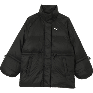 Puma/彪马2024年新款女士轻盈保暖中款羽绒服631638-01