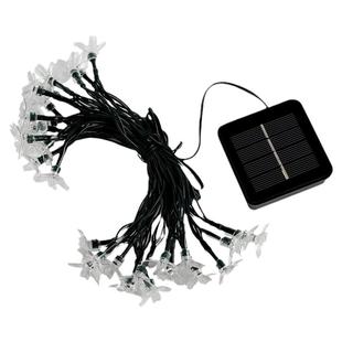 2026新年装饰小院梅花灯太阳能庭院串灯亮化灯饰挂树的灯带氛围灯