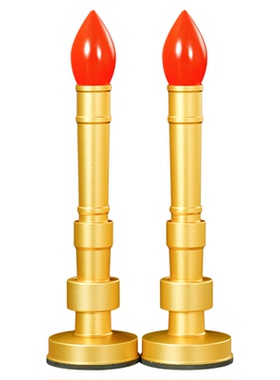 拜神合金充电插电蜡烛供佛招财神灯家用佛堂灯烛素面电烛灯摆件