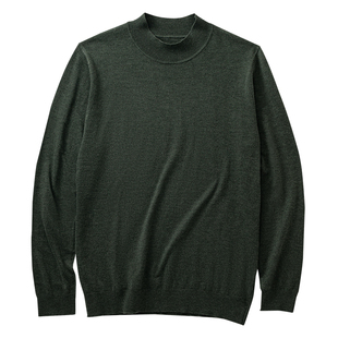 SOARIN英伦复古半高领毛衣男 高级感保暖内搭打底修身套头针织衫