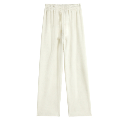 小个子秋冬季加绒加厚阔腿裤子女