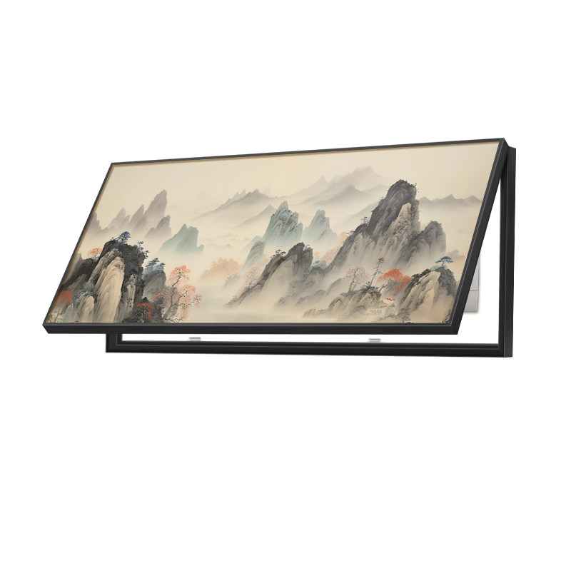 背有靠山大尺寸电表箱装饰画