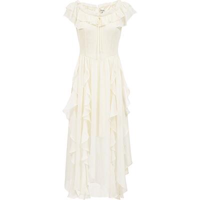 VeroModa连衣裙荷叶边裙摆