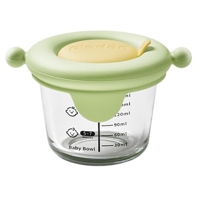 浦利顿辅食盒玻璃婴儿餐具蒸蛋碗宝宝专用餐具肉泥冷冻储存保鲜盒
