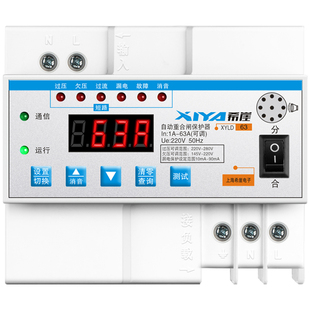 过欠压保护器63a家用2p防雷浪涌220V漏电断路器开关总自动重合闸