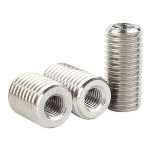 304不锈钢内外牙螺母螺丝帽转换变径牙套螺纹护套M2M3M4M5M6M8M12