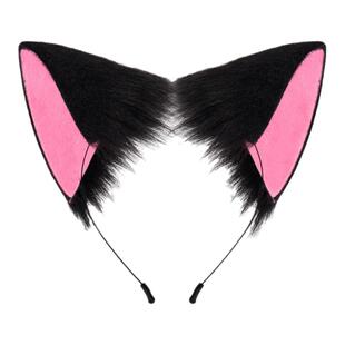 东京猫猫桃宫莓cos耳朵尾巴百变小樱魔术卡黑猫耳朵蝴蝶结尾巴cos
